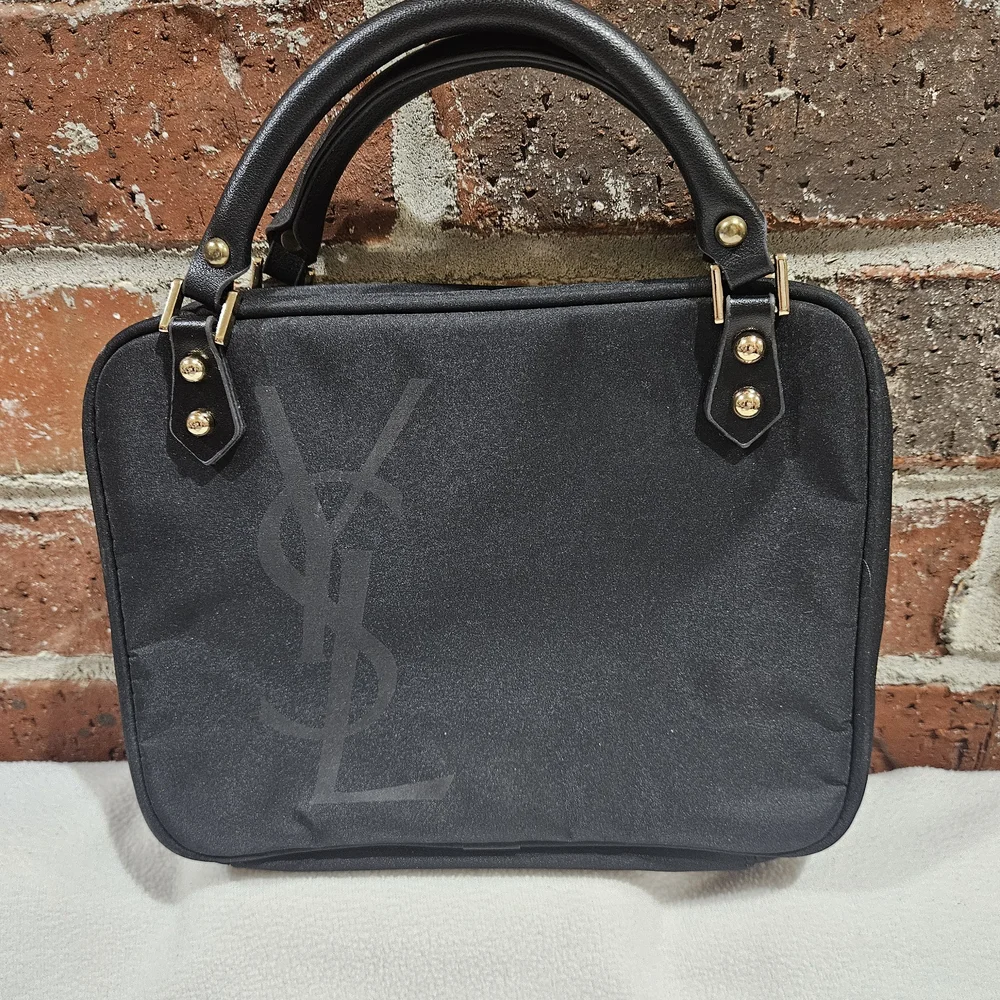 Yves Saint Laurent Black Make Up Bag - Picture 1 of 7